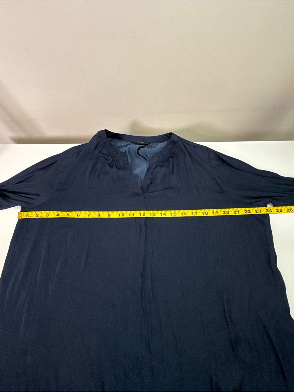 Simply Vera Vera Wang | Peasant Blouse | Navy Blue | Large - Picture 6 of 8